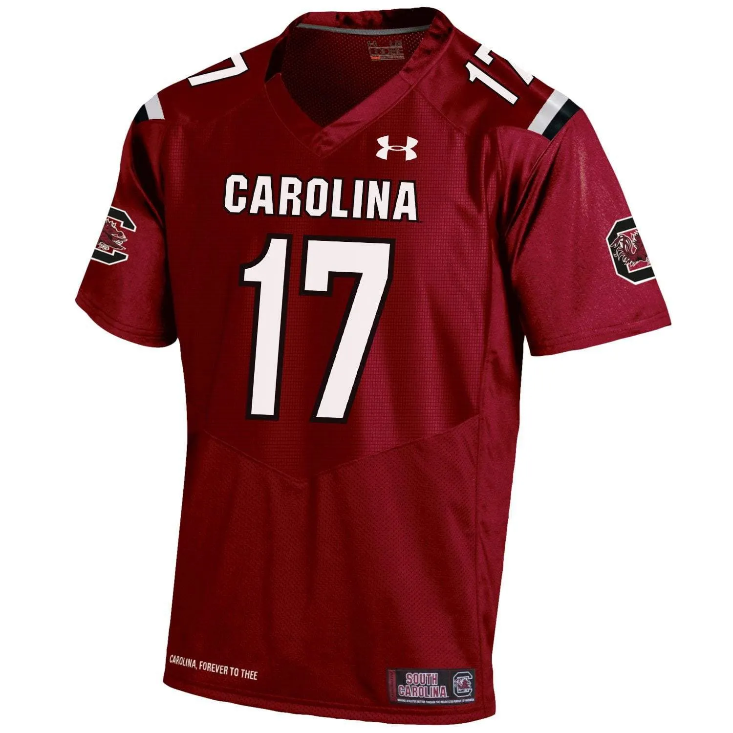 South Carolina Gamecocks Under Armour #17 HG Maroon Sideline Football Jersey