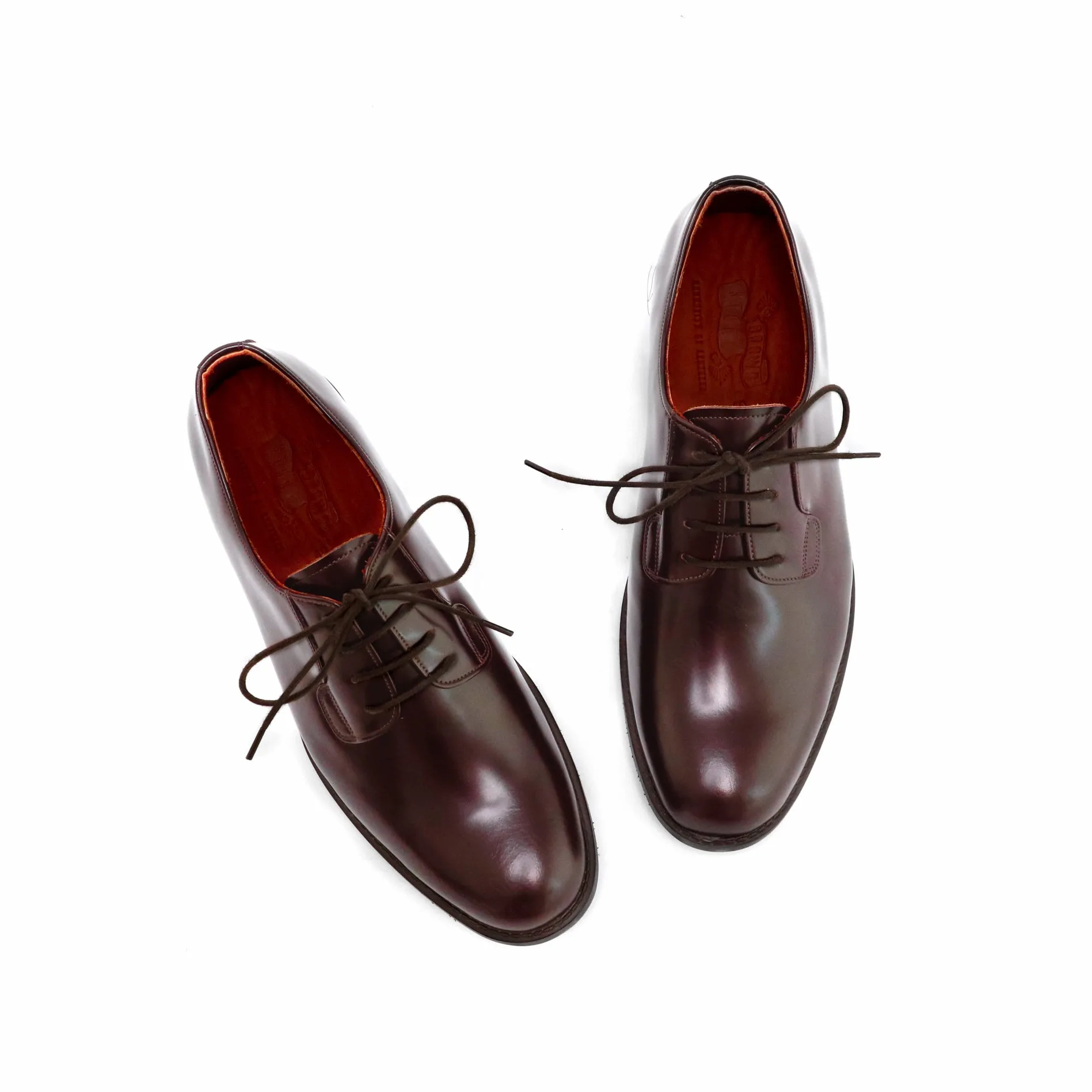 THE RULER PLAIN TOE BLUCHER MATTE BROWN