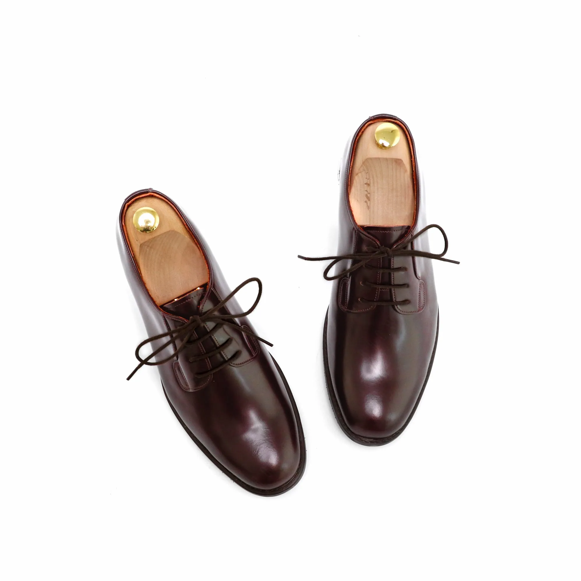 THE RULER PLAIN TOE BLUCHER MATTE BROWN