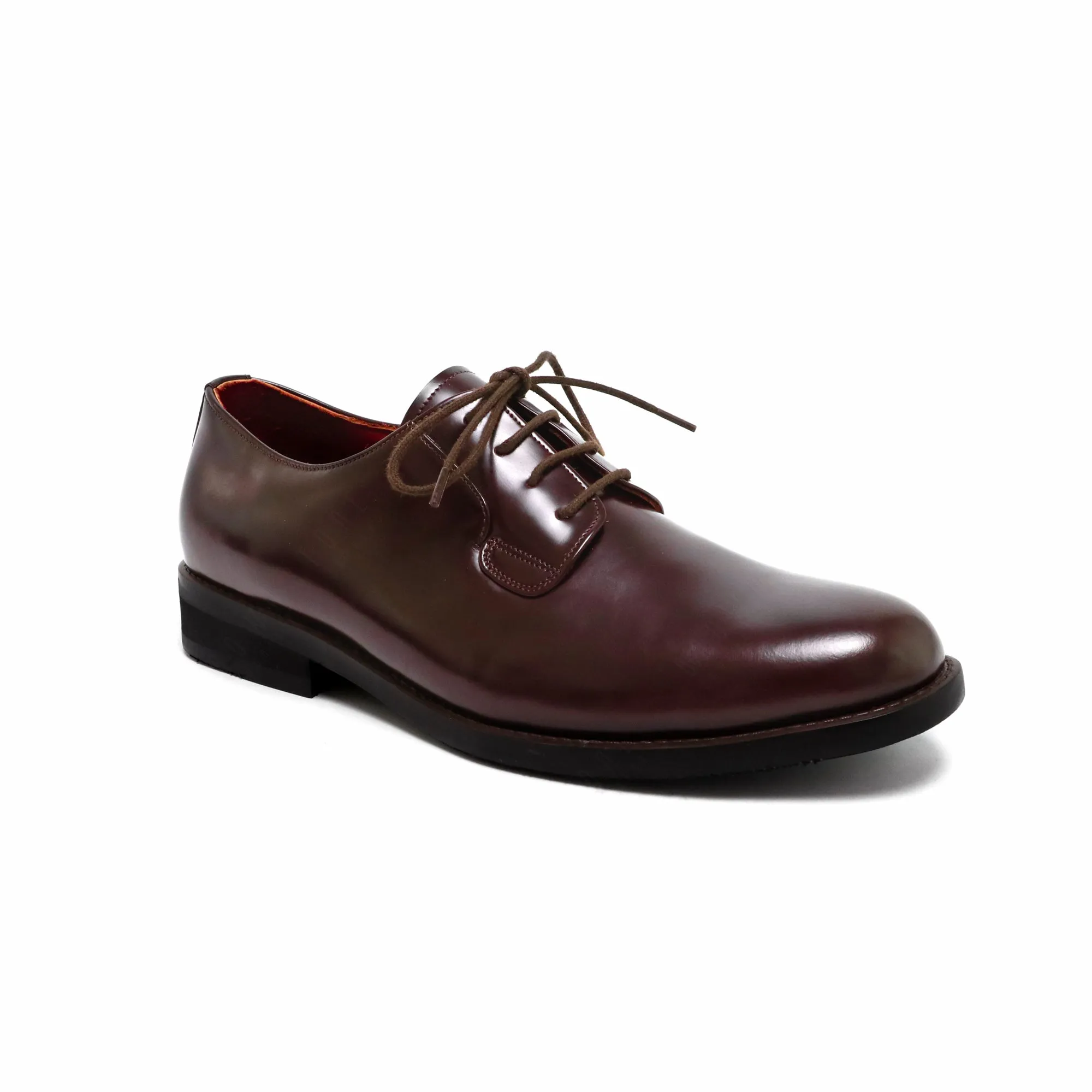 THE RULER PLAIN TOE BLUCHER MATTE BROWN