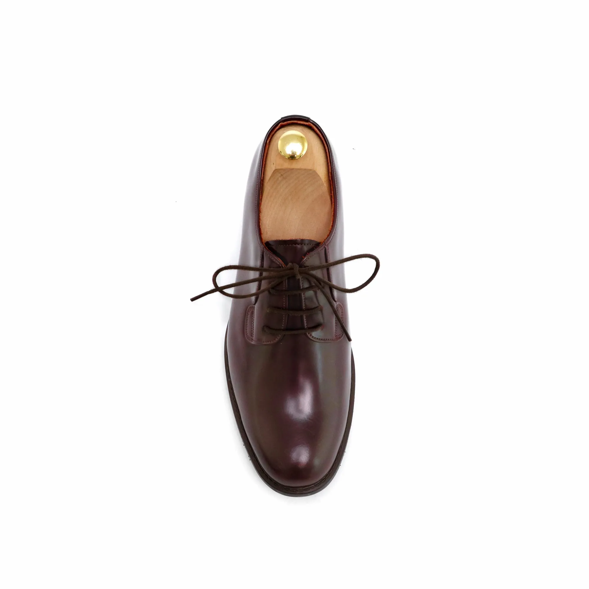 THE RULER PLAIN TOE BLUCHER MATTE BROWN