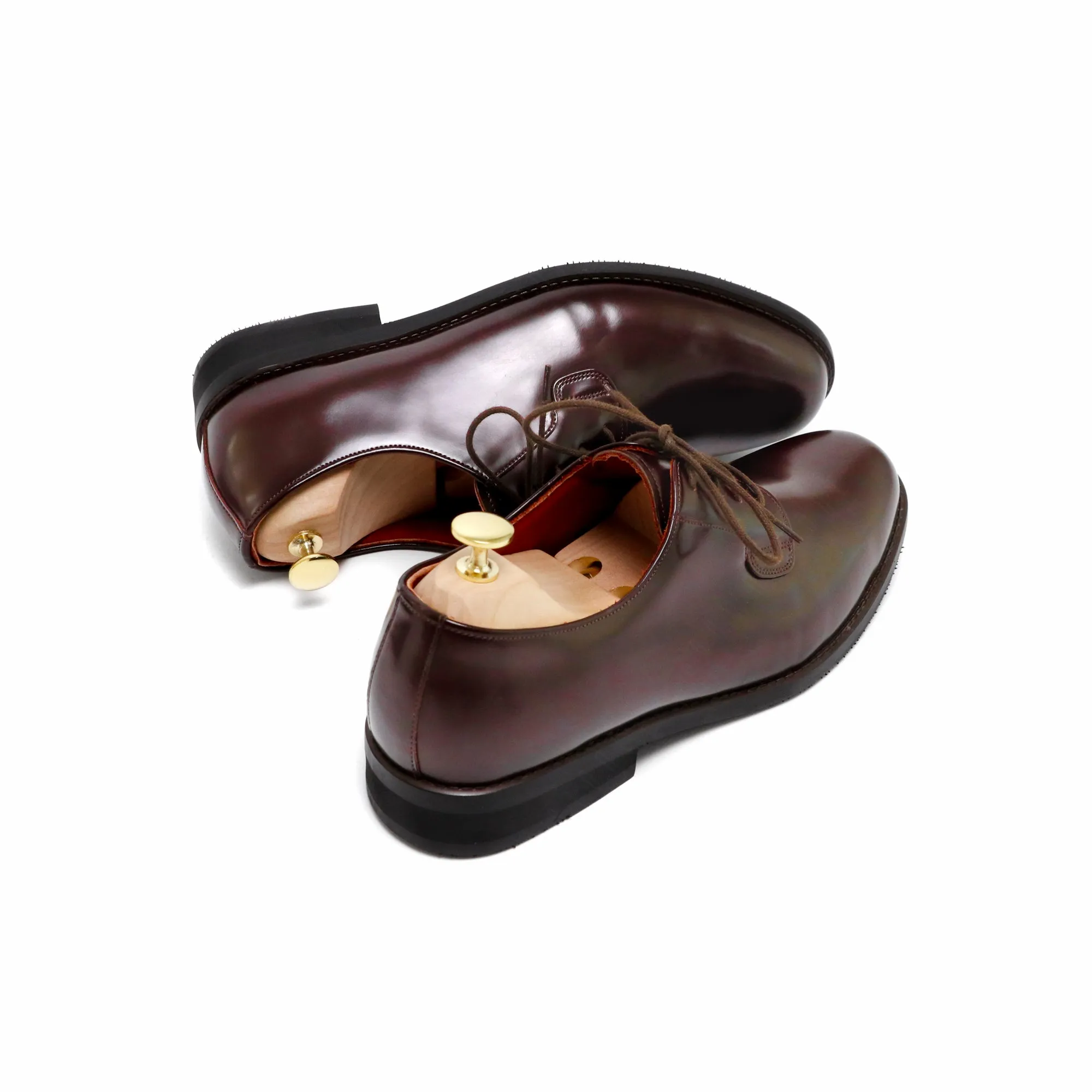 THE RULER PLAIN TOE BLUCHER MATTE BROWN