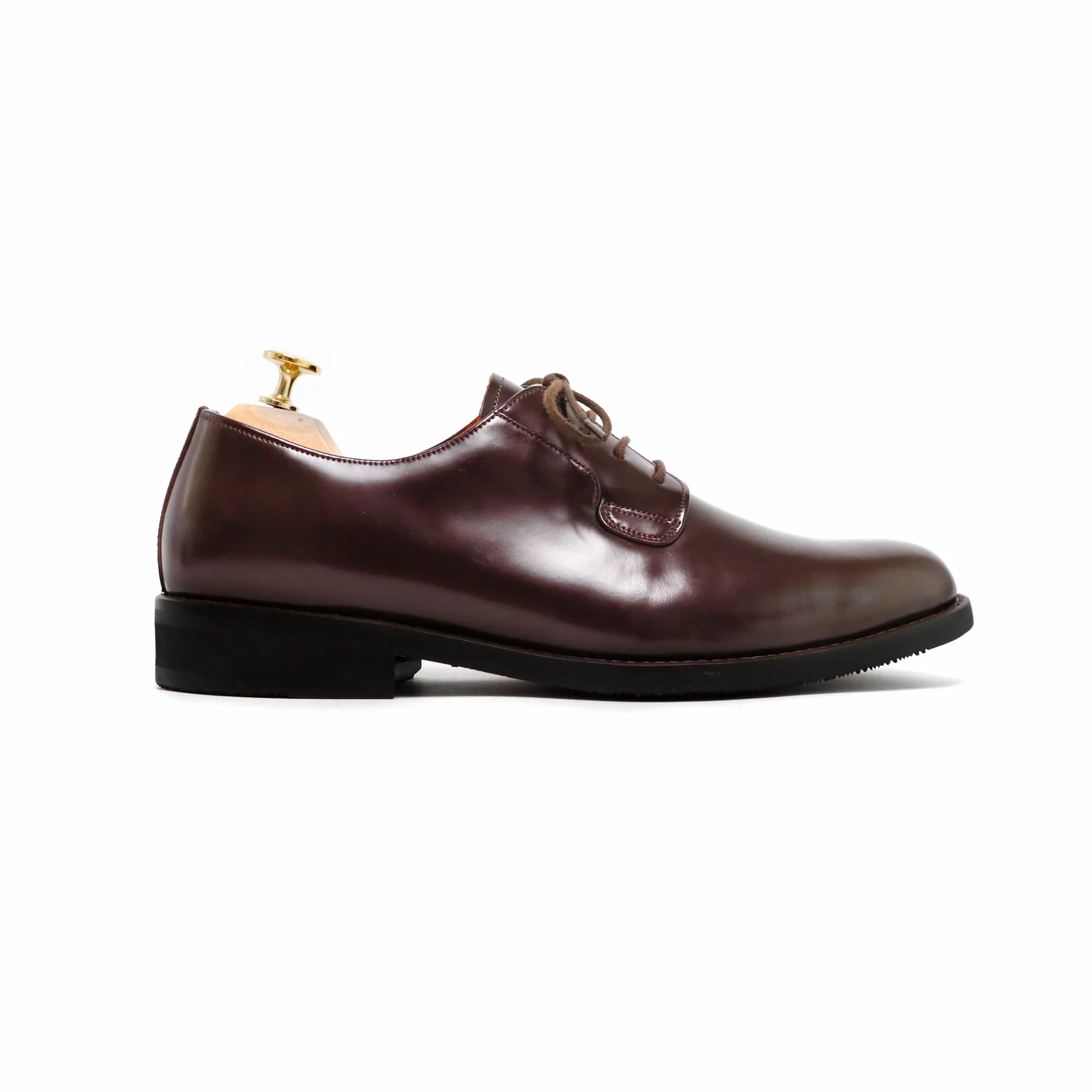 THE RULER PLAIN TOE BLUCHER MATTE BROWN