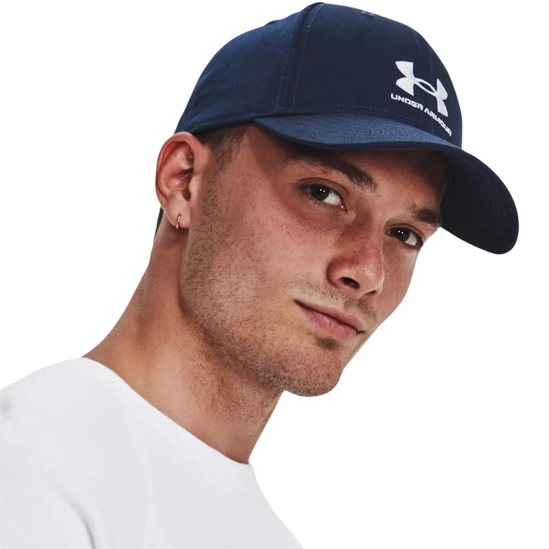 Under Armour Branded Lockup Adj Osfm Men's Baseball Cap Navy Blue 1381645 410