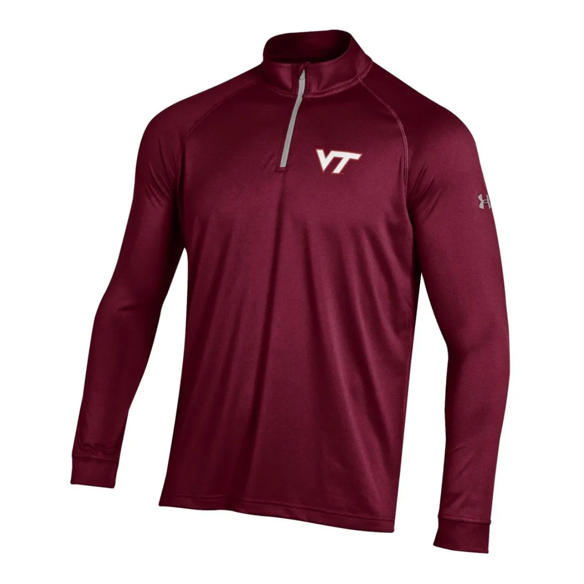 Virginia Tech Hokies Under Armour Maroon Golf Loose 1/4 Zip LS Pullover