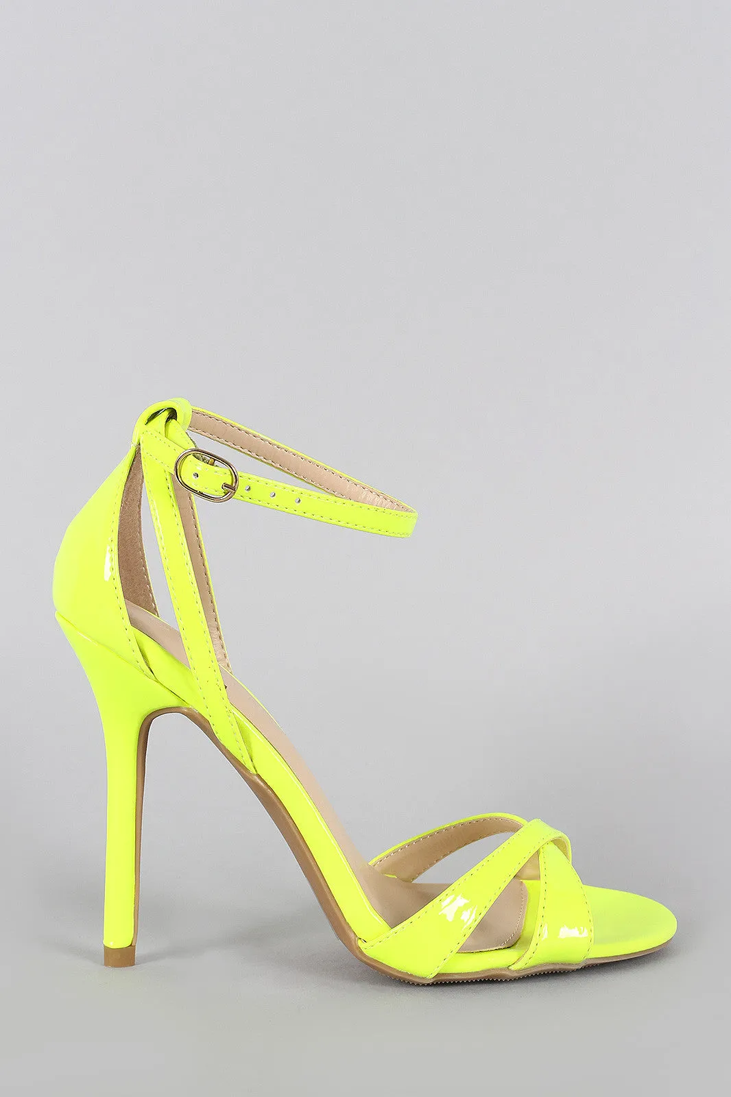 Wild Diva Lounge Classy Neon Open Toe Heel