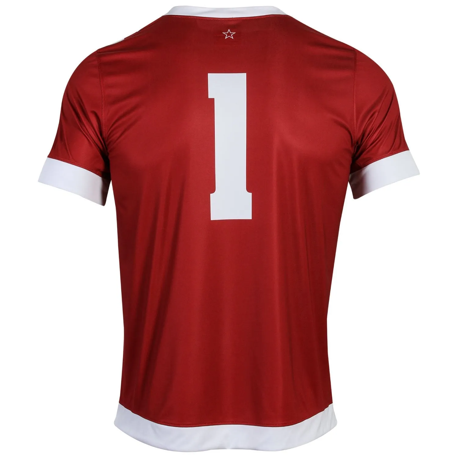 Wisconsin Badgers Under Armour Flawless Red #1 Light Speed Soccer Jersey