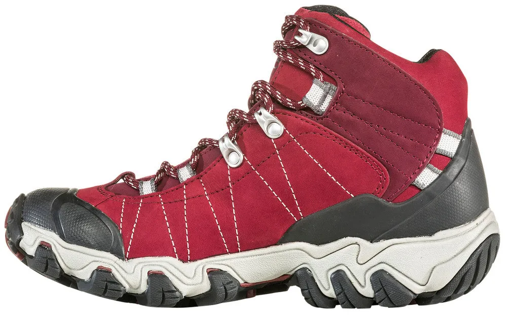 Women's Oboz Bridger Mid Waterproof Color: Rio Red